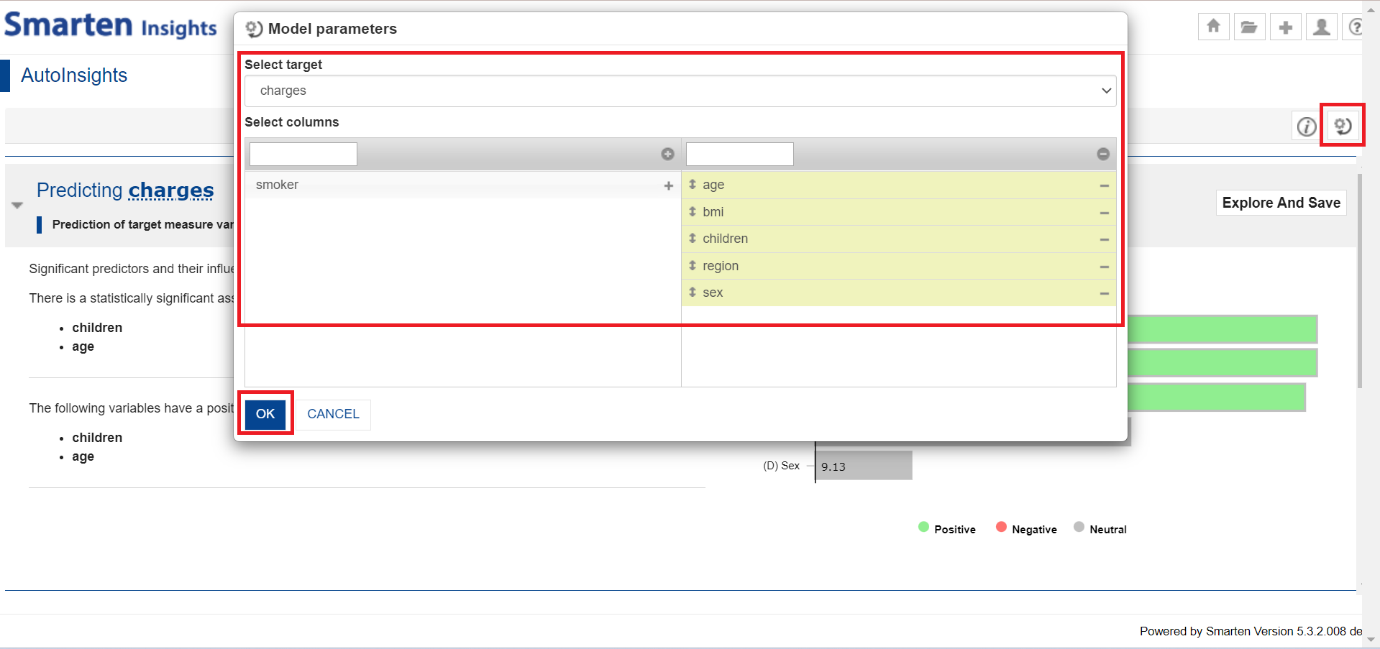 Change Model Parameters