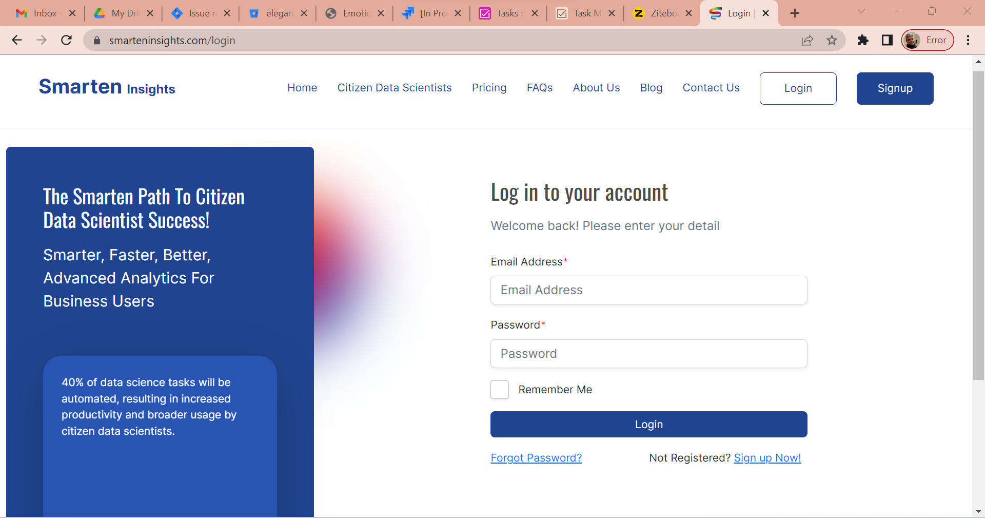 Login Page