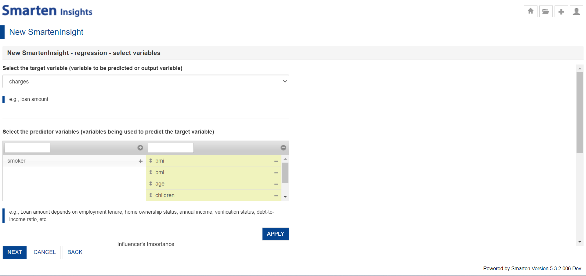 Select Target & Predictors